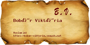Bobár Viktória névjegykártya