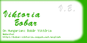 viktoria bobar business card